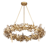 Aviary Gold Ring Chandelier